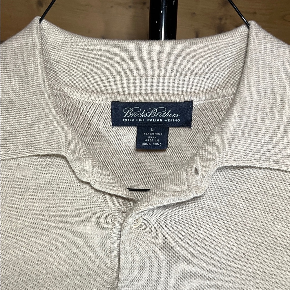 Brooks Brothers Men's Light Tan Polo Shirt